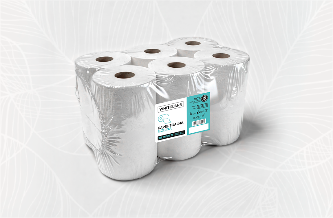 Whitecare - 19cm x 200m - 6 rolos